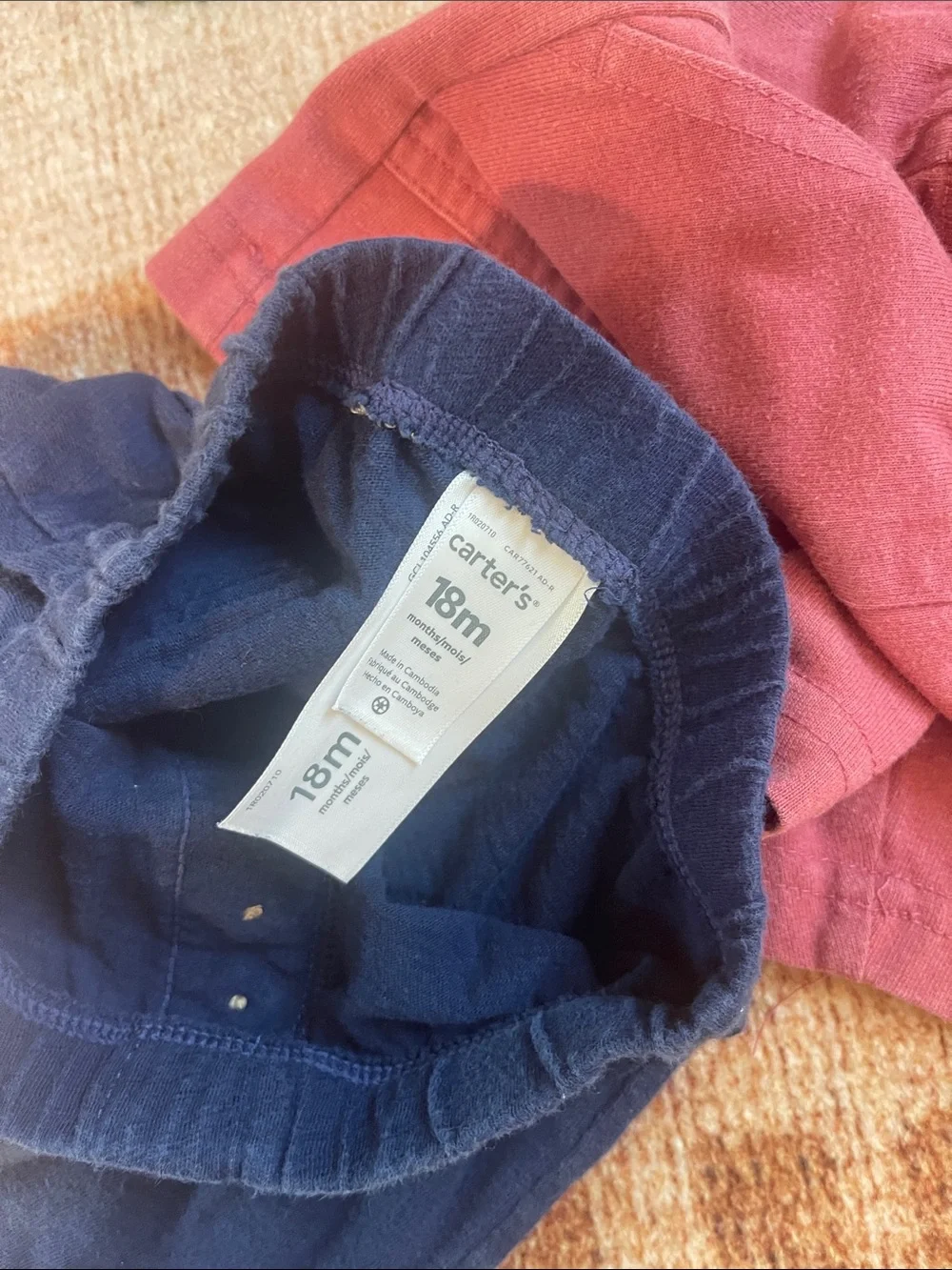 OshKosh B'gosh Red and Navy Toddler Pull-On Shorts Bundle
